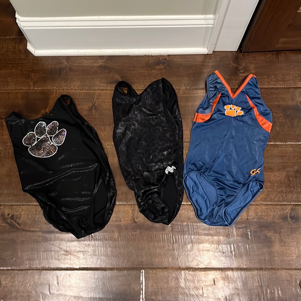 3 gymnastics leotards